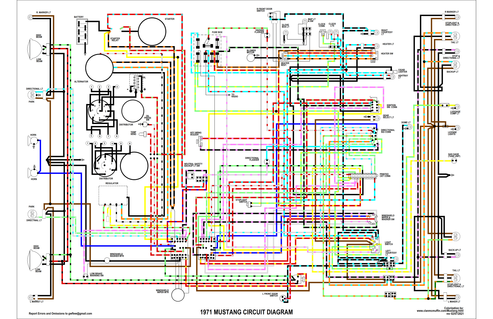 71 Mustang Wiring Diagram