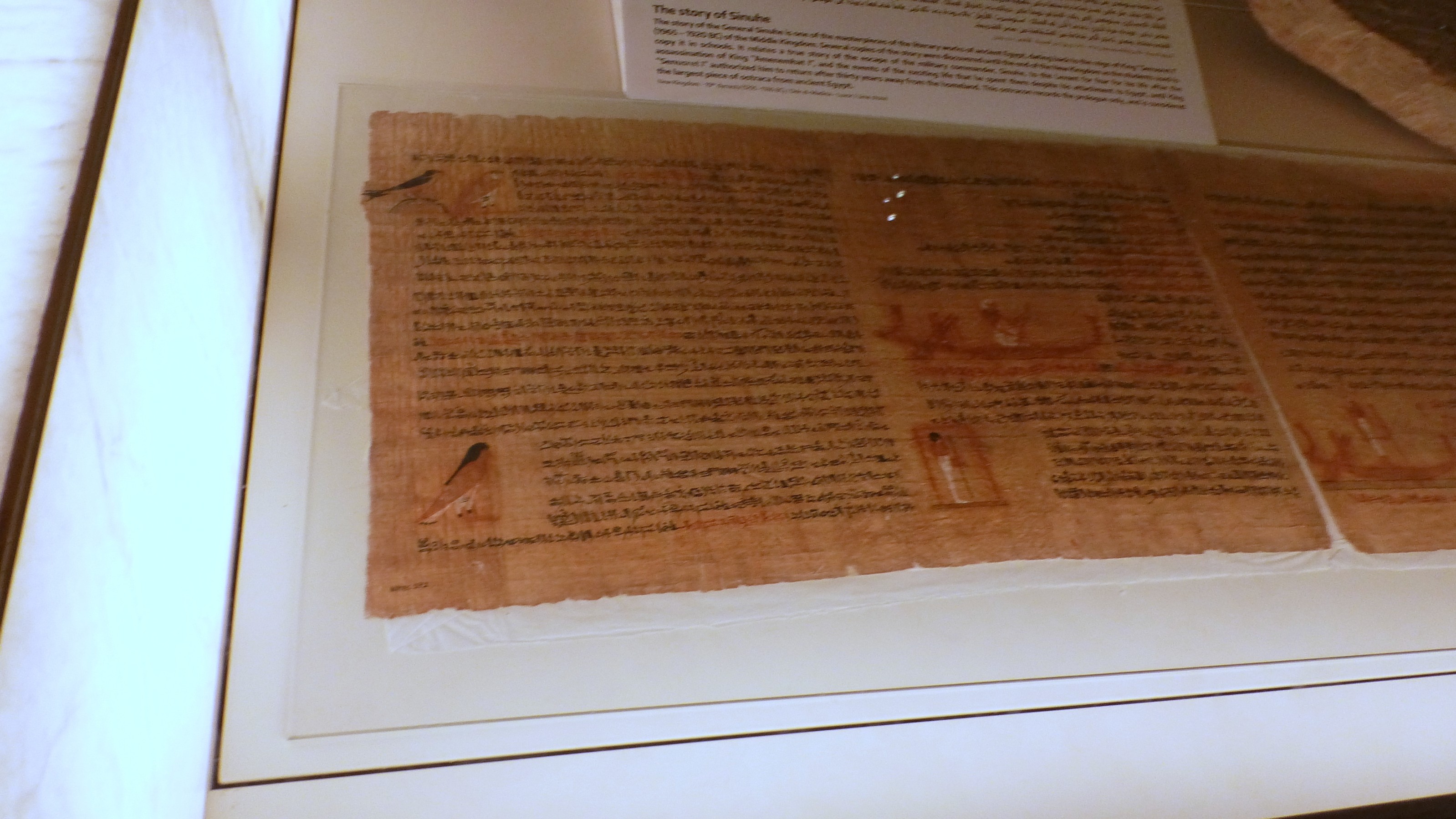 NMEC is world known for its papyrus restoration and its collection of ancient papyrus scrolls. This is just a portion on public display.