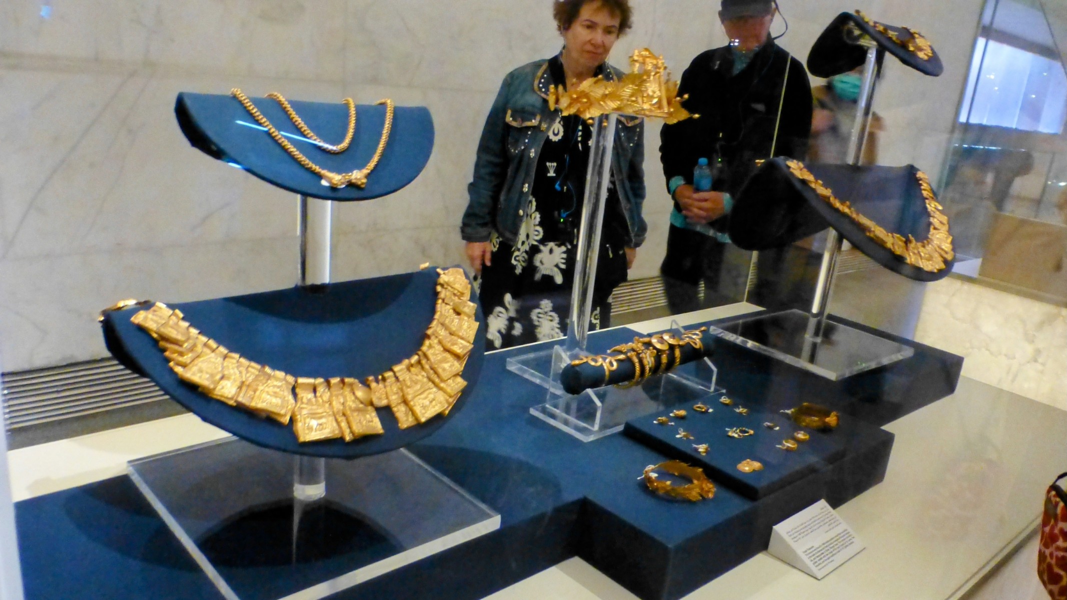 Beautiful examples of the ancient Egyptian jewelry,