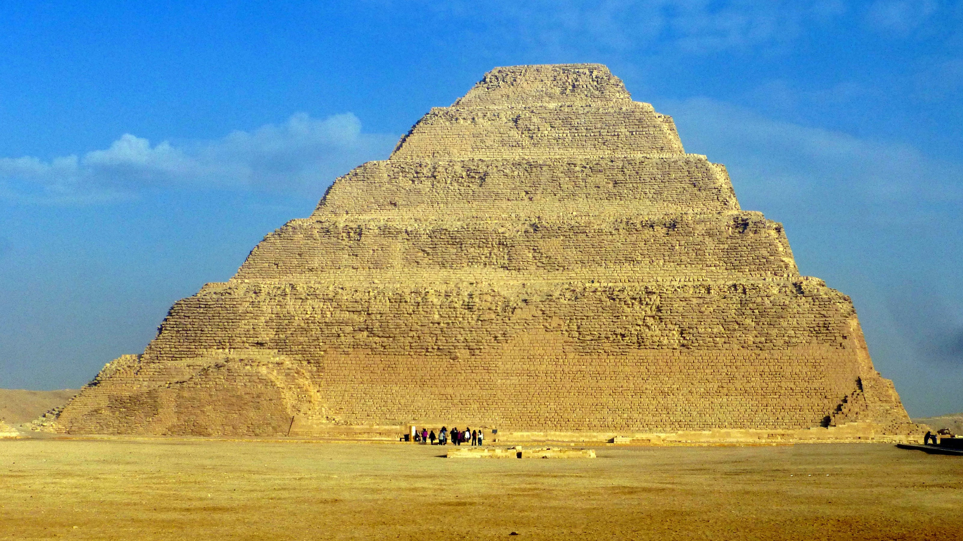 And finally the Stepped Pyramid of Djoser is revealed to us.