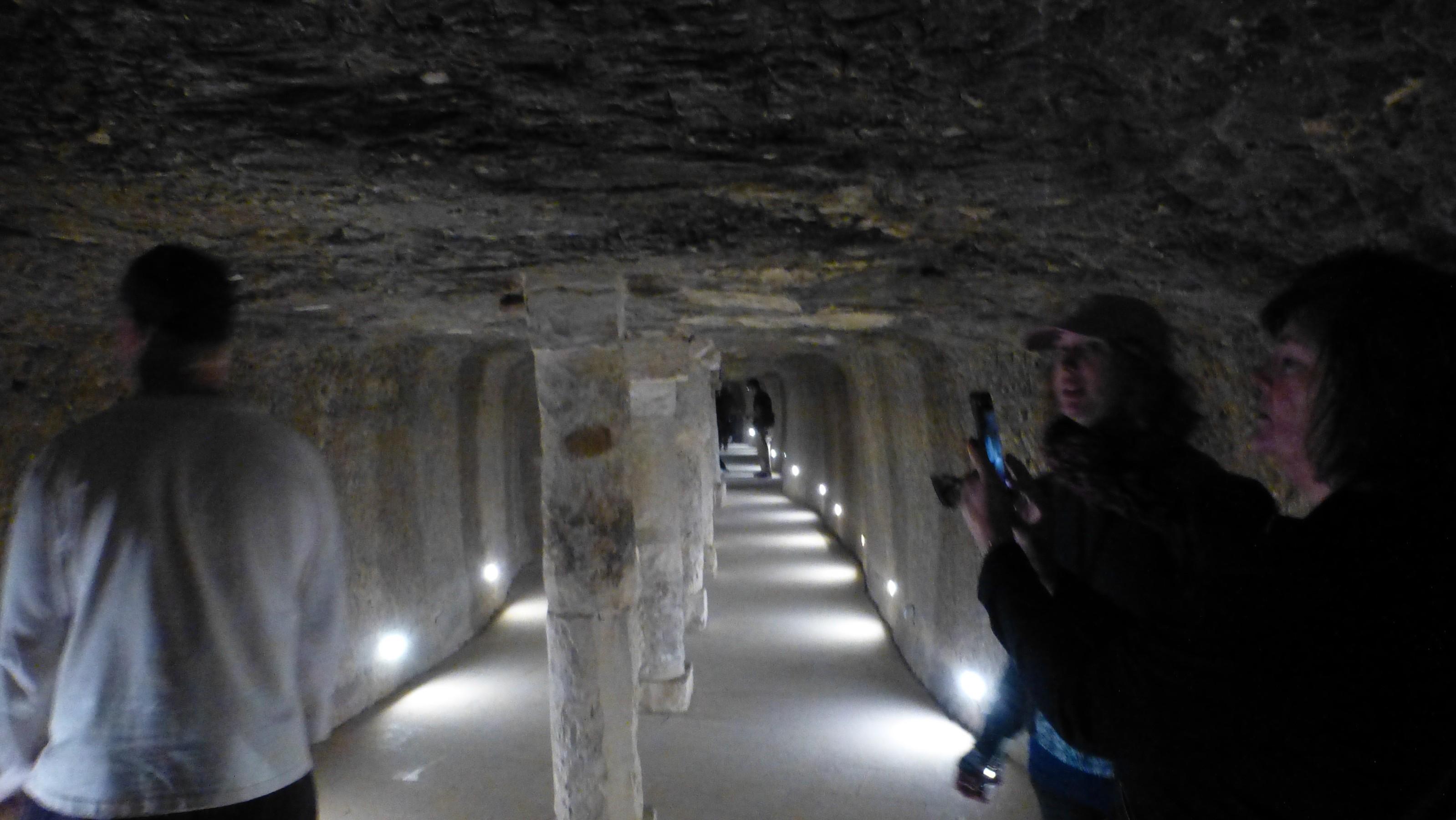 At the base of the pyramid an entrance and walkway has been constructed to view the burial chamber.