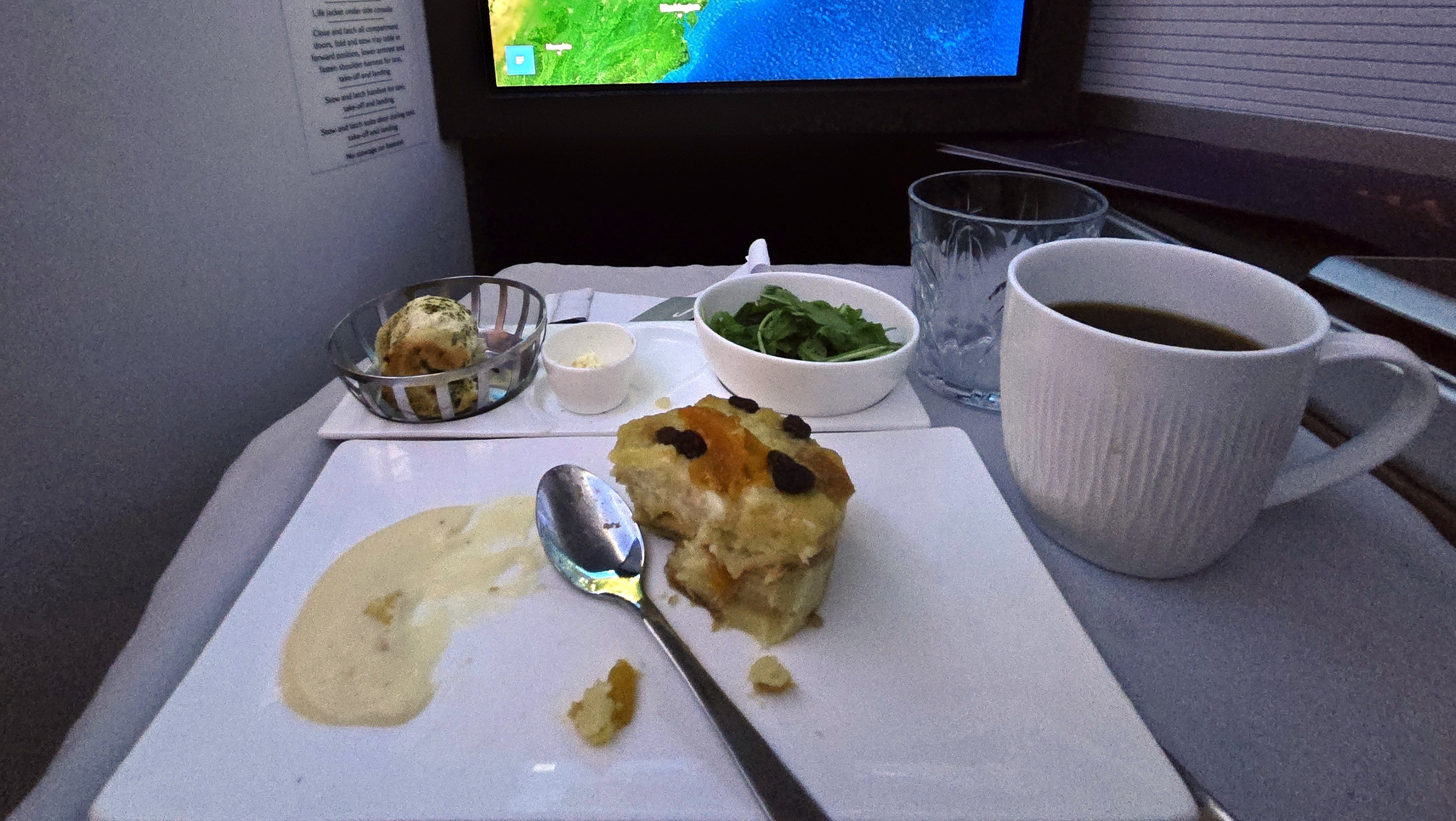 Desert was a respectable bread pudding.