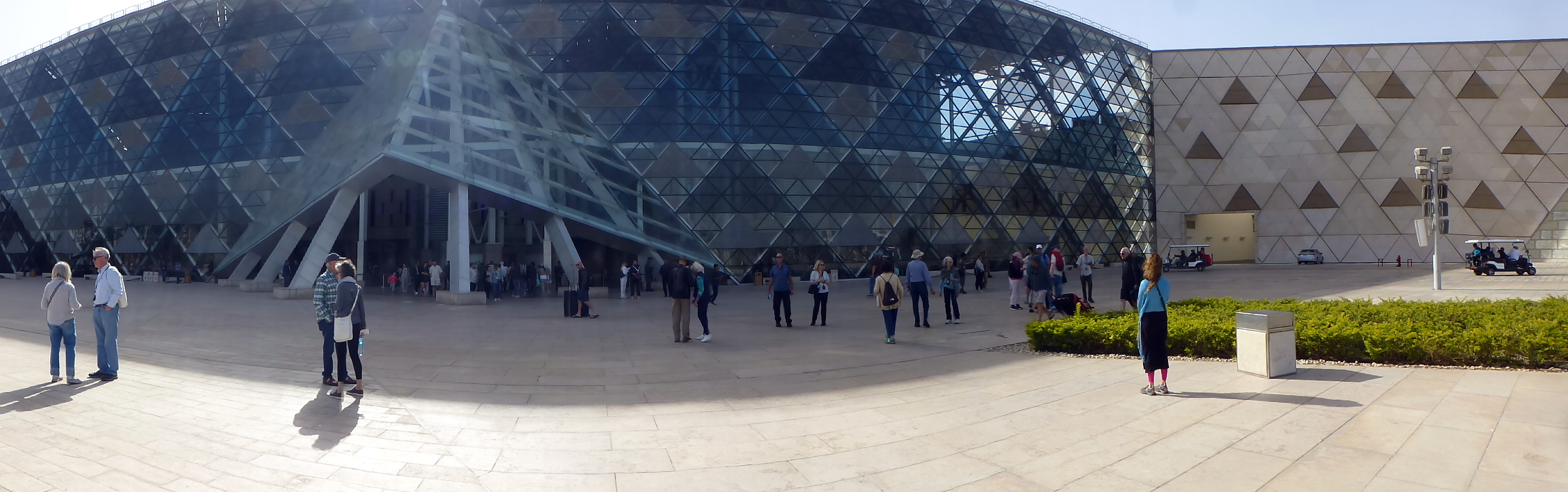 The entrance to the Grand Egyptian Museum.