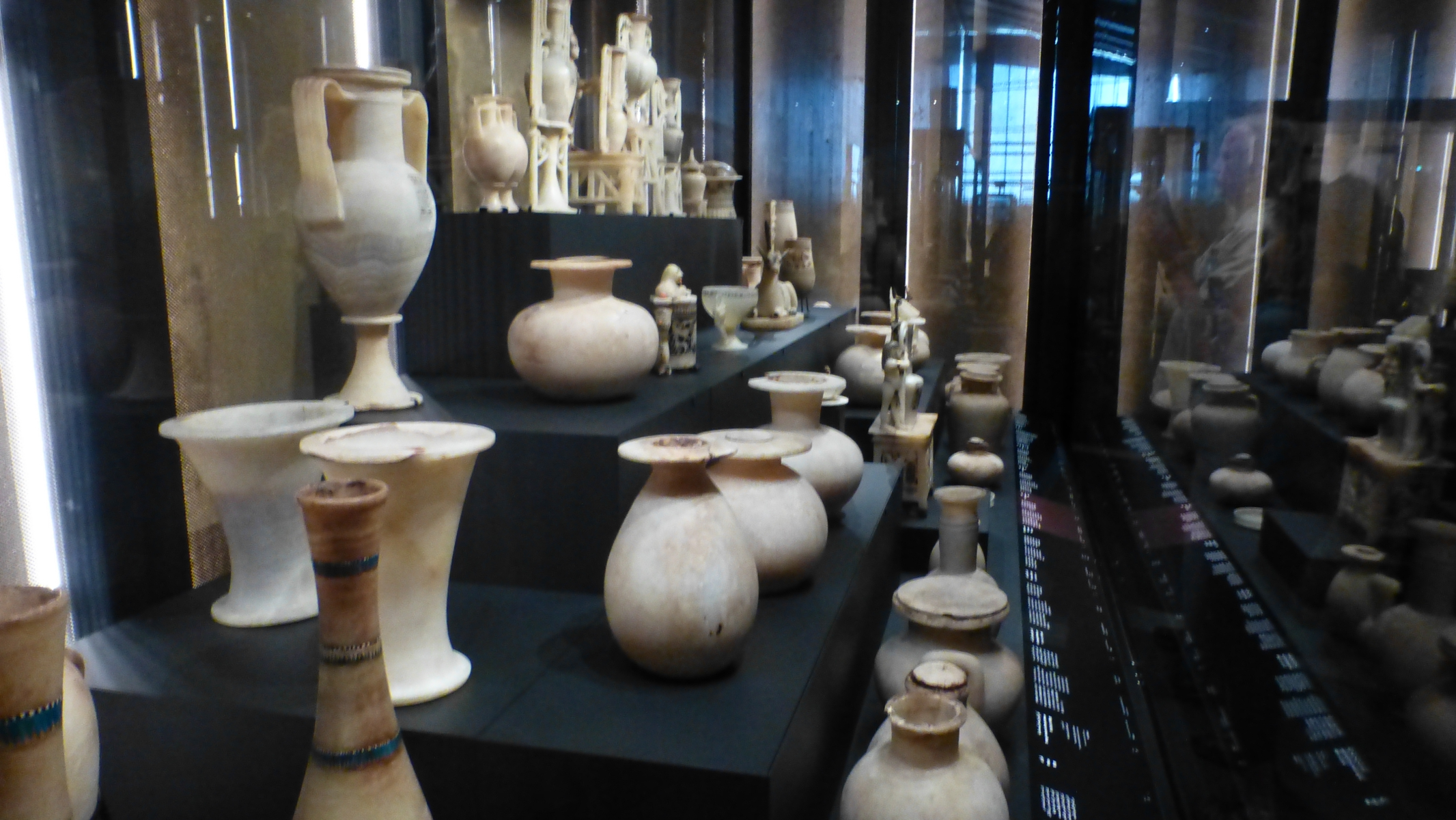 Back in the main museum, we see the canopic jars of King Tutankhamun.