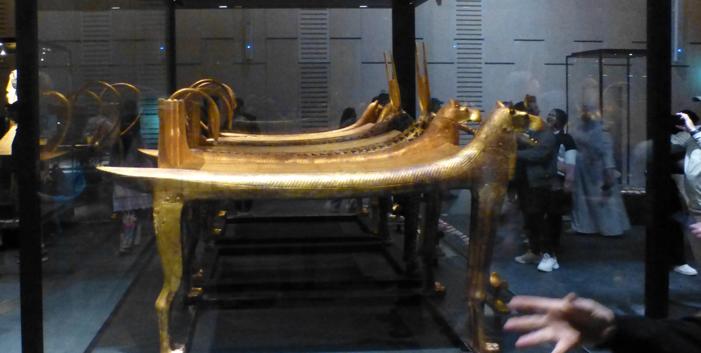 Two funerary couches from Tutankhamun's crypt.