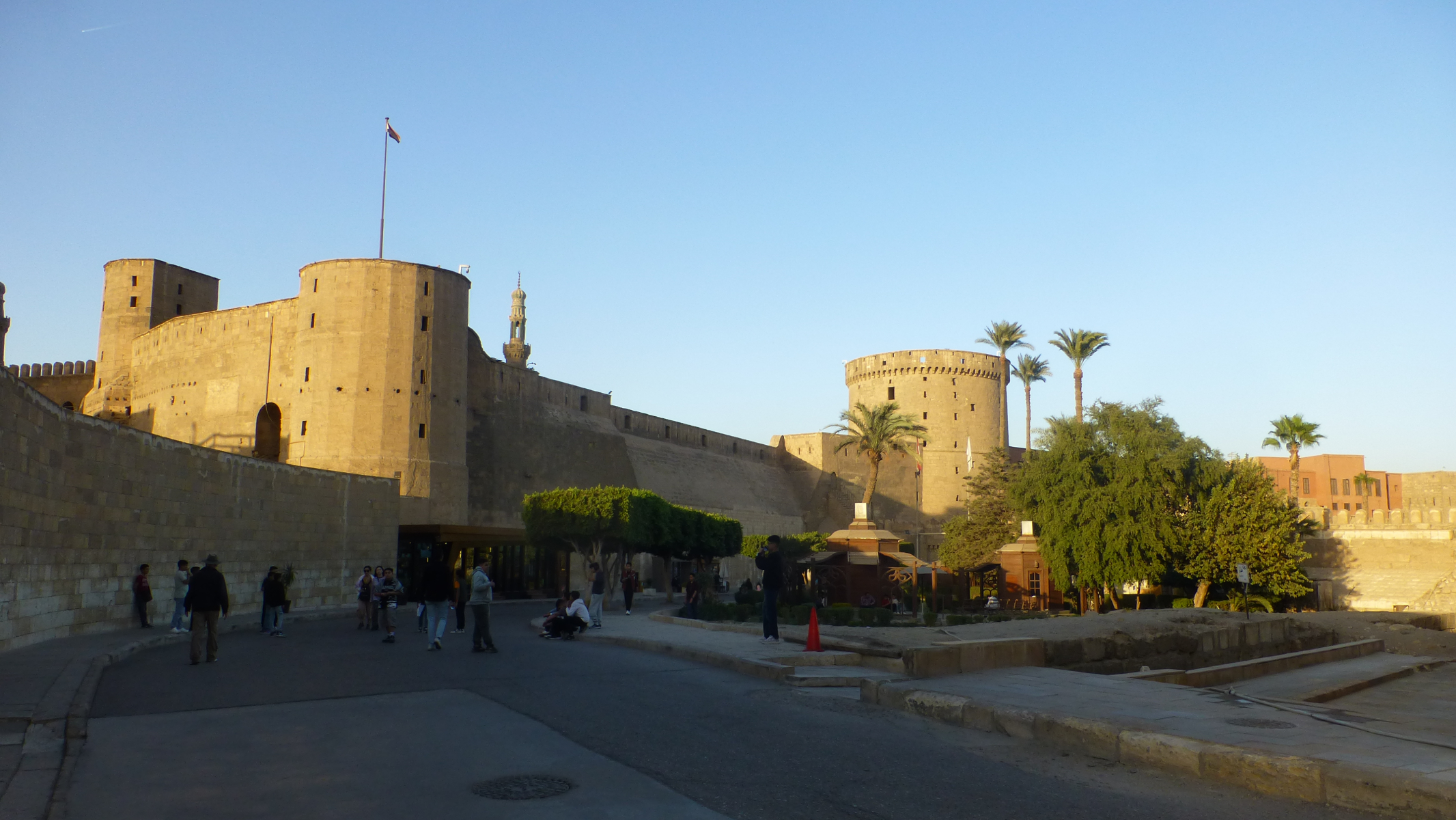 A look at the walls of the citadel from inside.