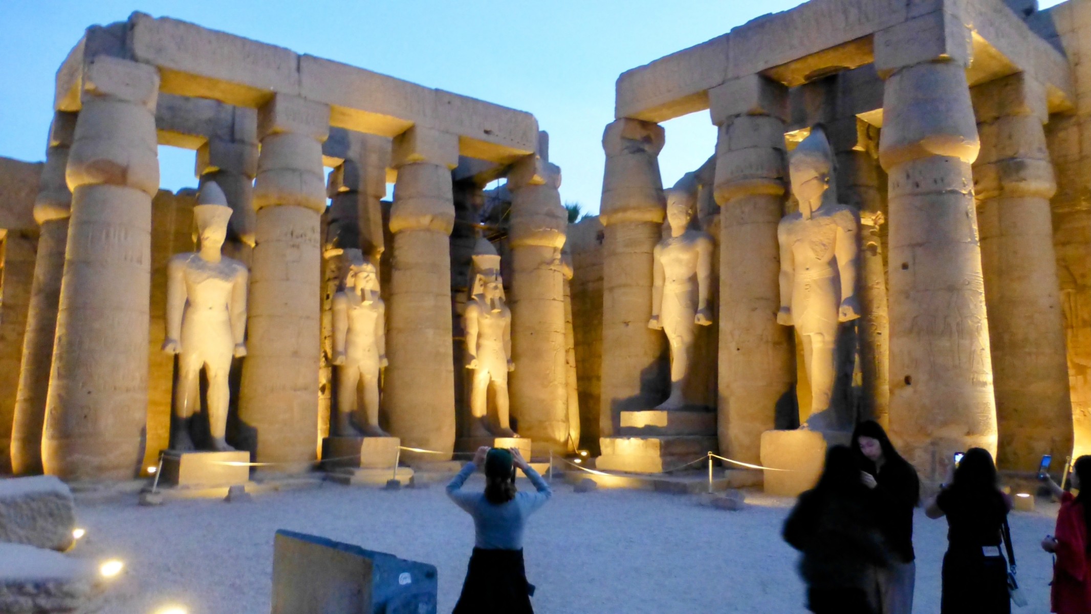 The Ramses II Court contains several statures of Ramses as well as members of his family.