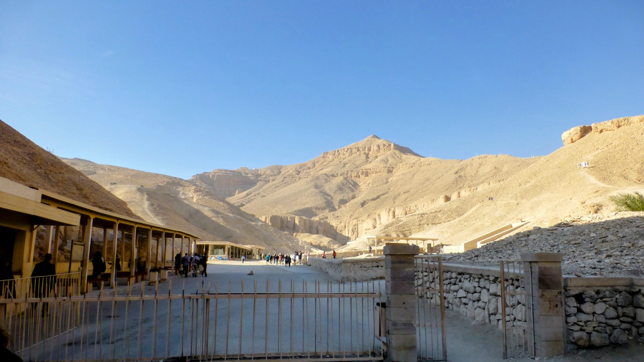 Entering the Valley of the Kings.