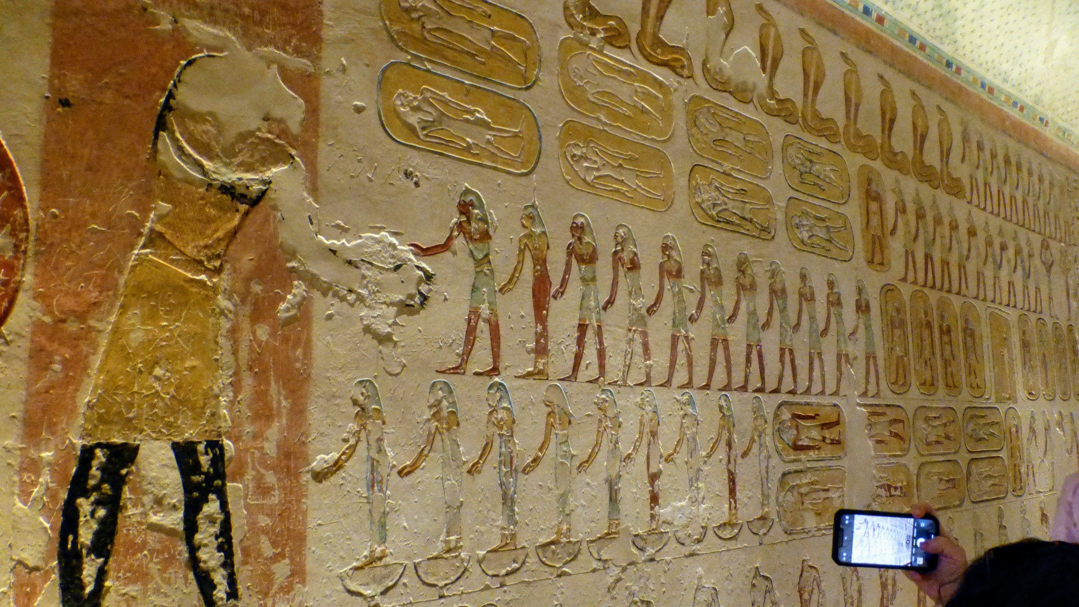 Some of the many wall paintings.
