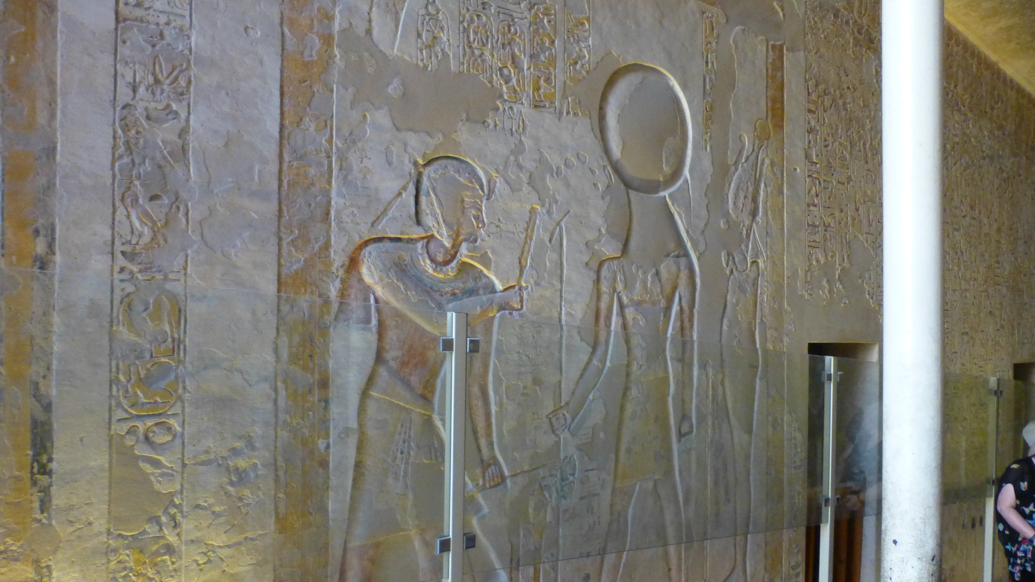 Entering the tomb of the son of Ramses II we again see him receiving the Ankh from Hathor.