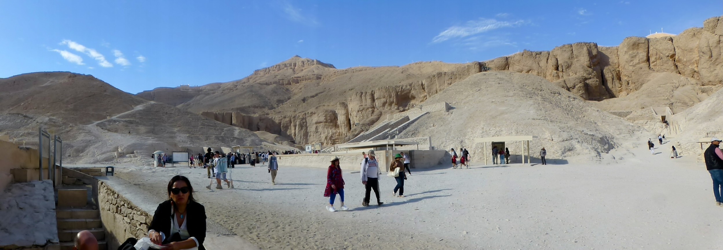 Looking up a portion of the Valley of the Kings.