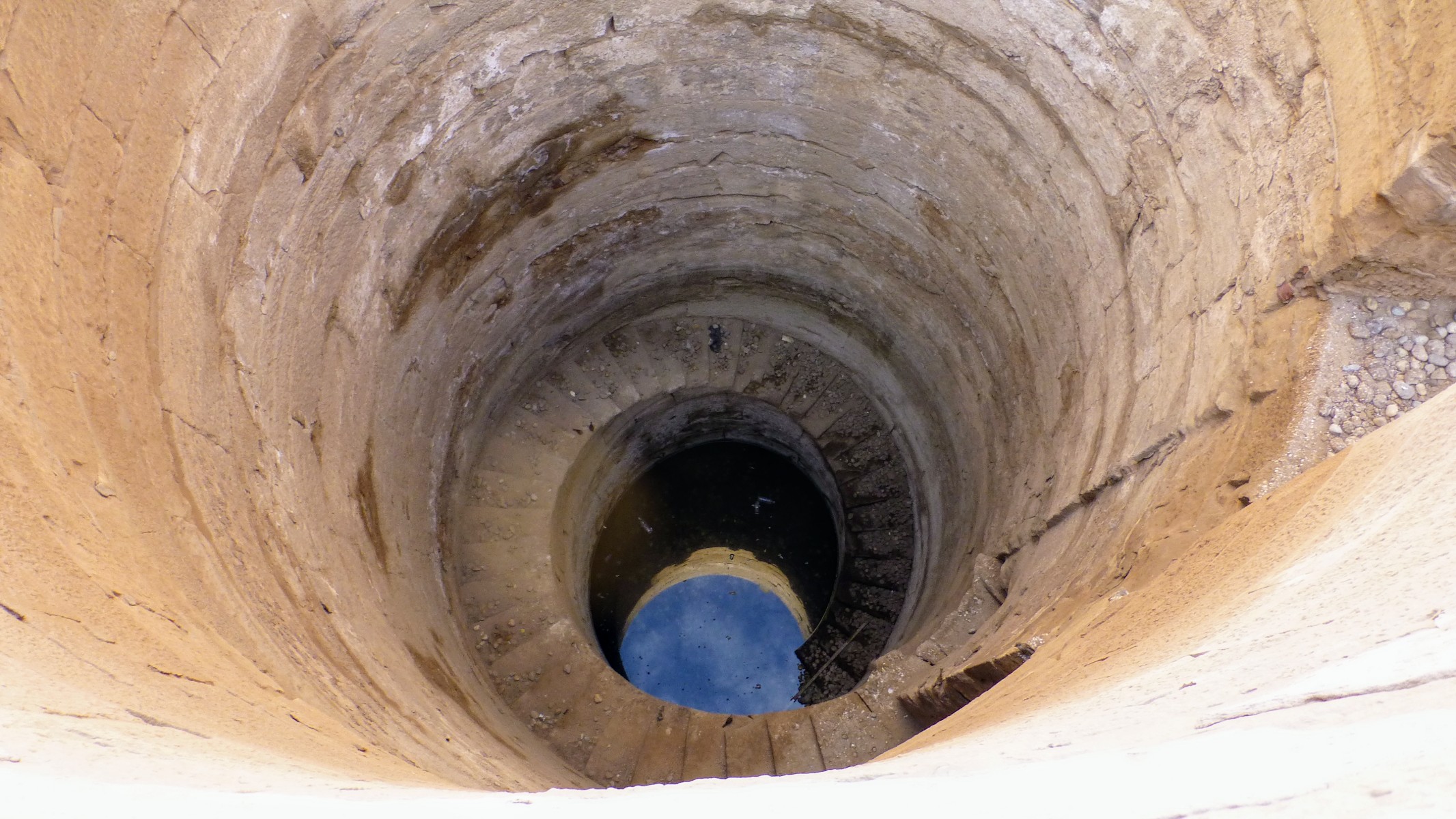 At the bottom of the well dwelled the crocodile god Sobek. The priests could approach him using the stairs.