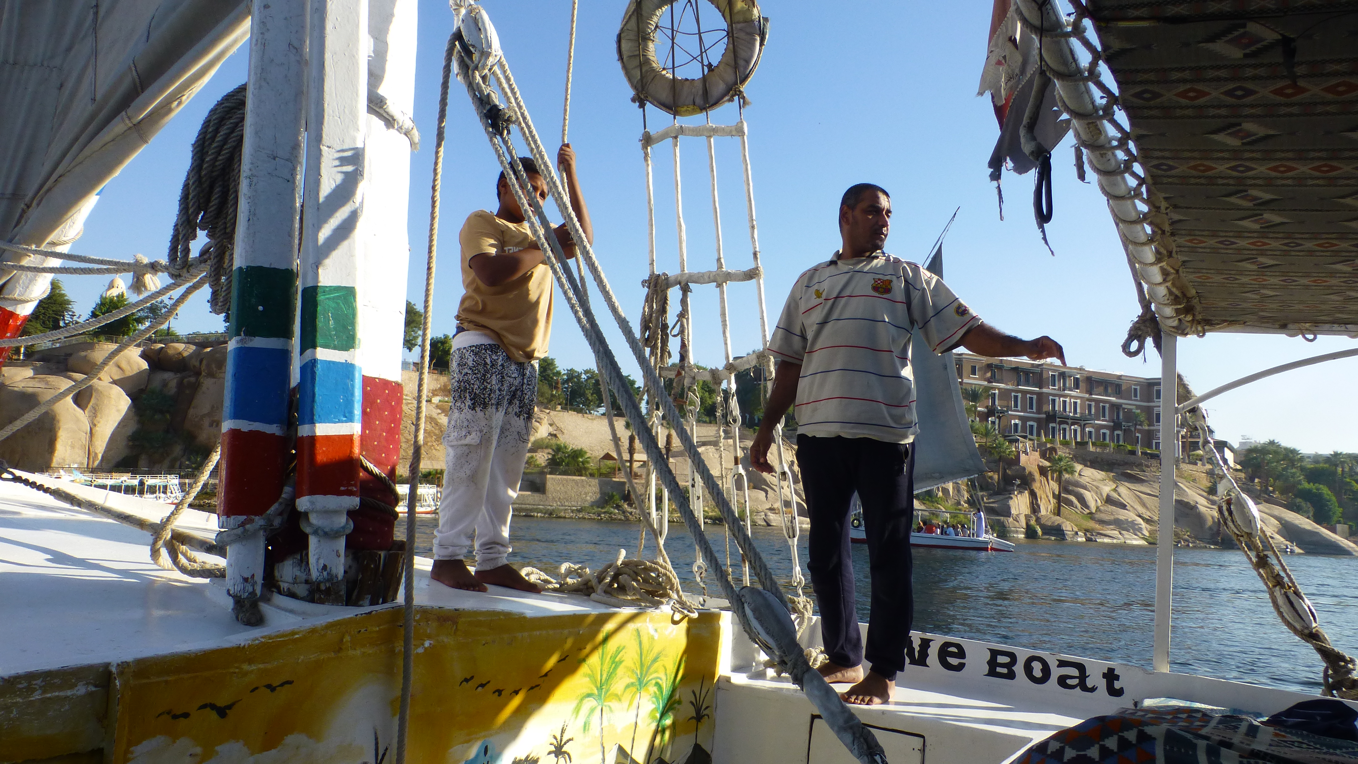 Two of the felucca's crew members.