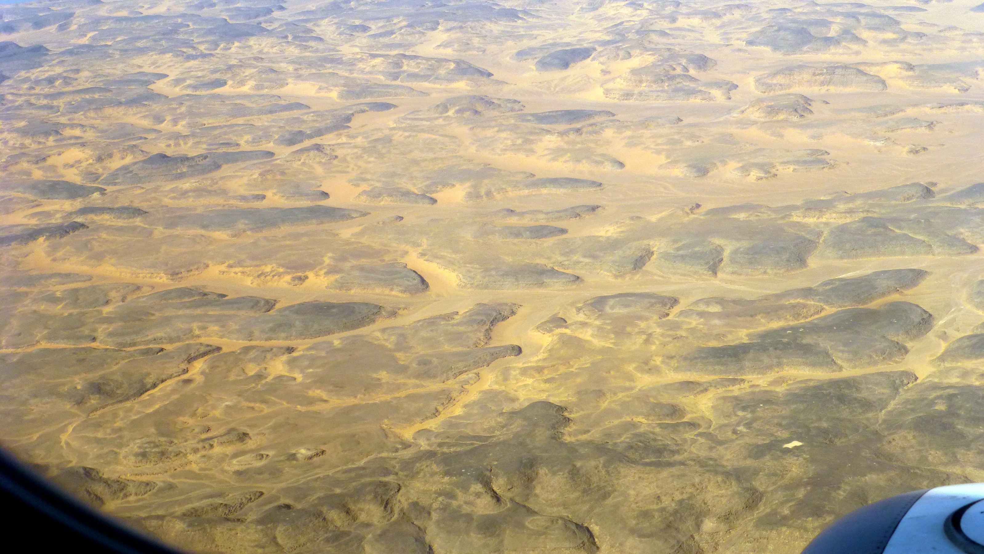Getting the lay of the land as we flew to Abu Simbel.