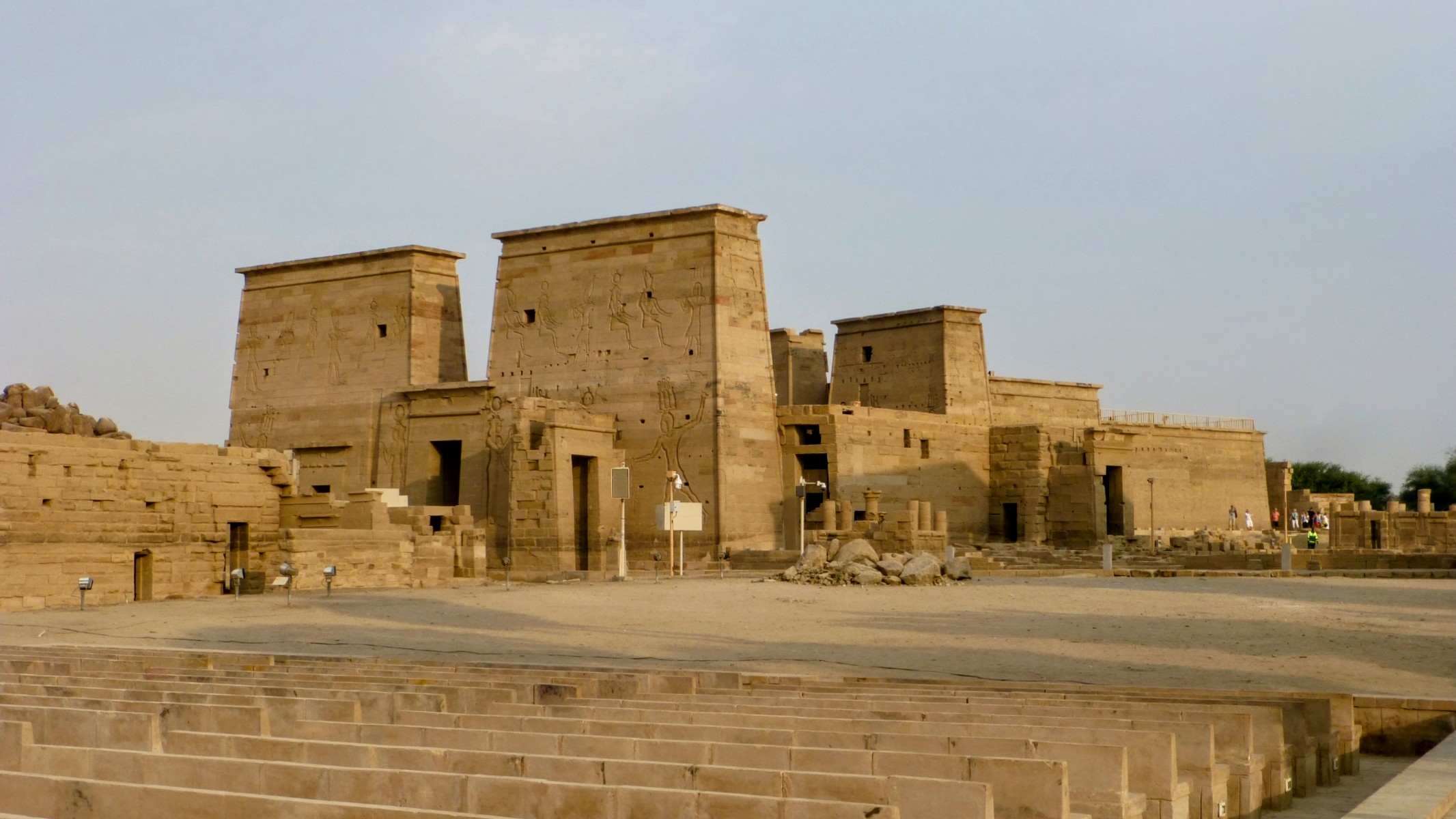 Our first site of the Philae Temple.