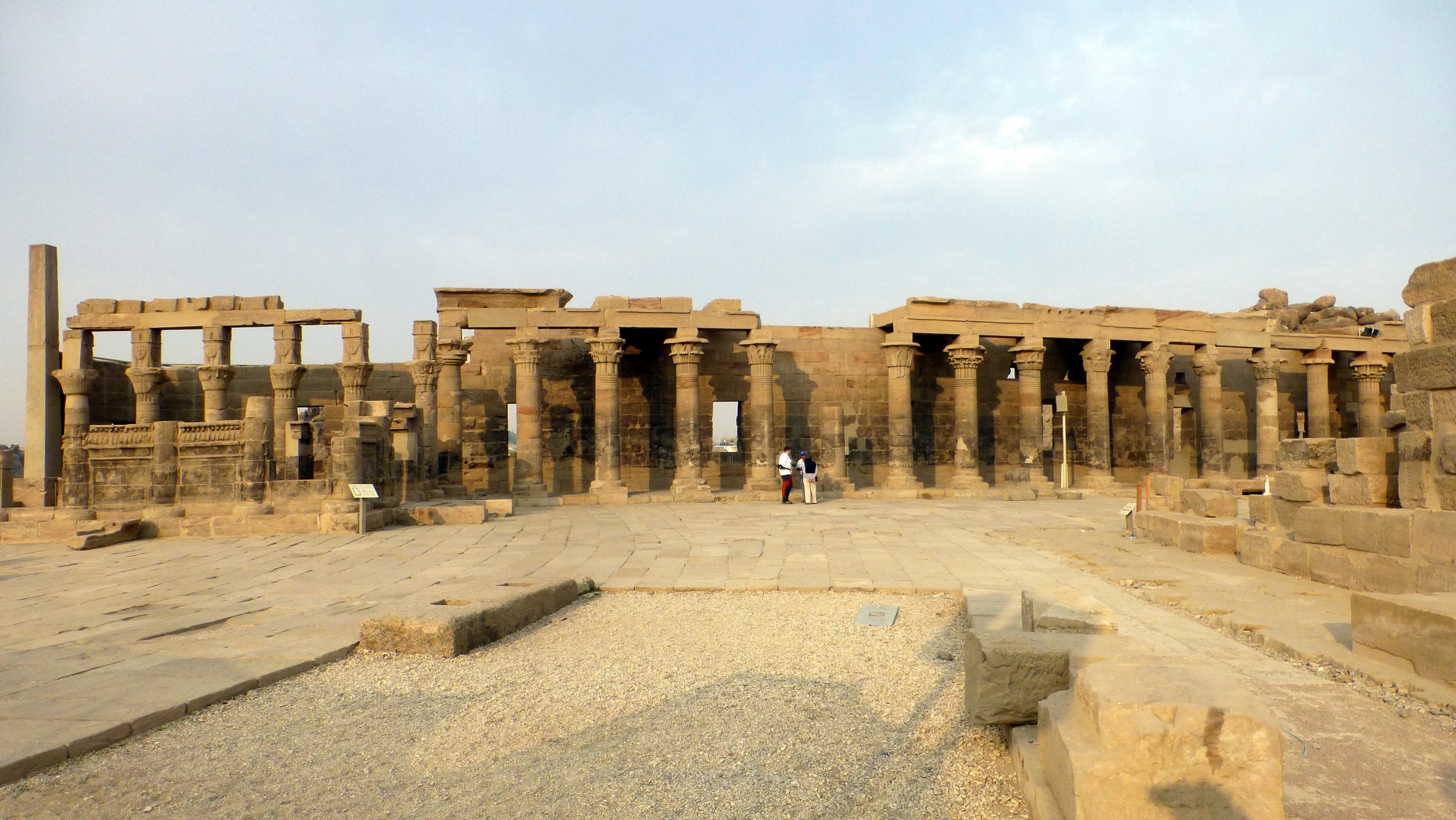 Some of the colonnades in the outer court.