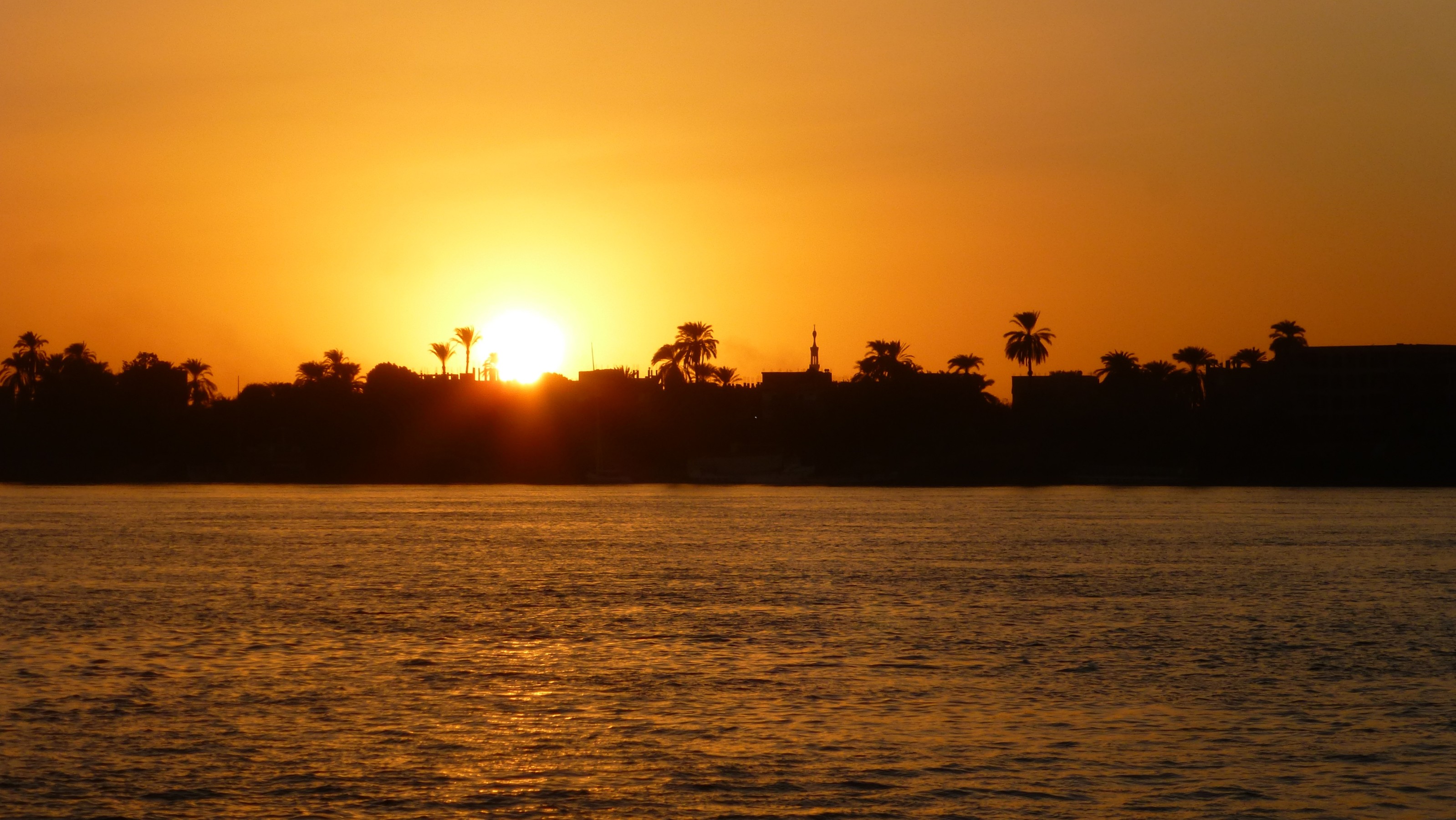 Sunset on the Nile - very romantic.