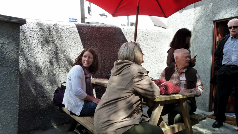 A pause for lunch. Fish & Chips, of course.