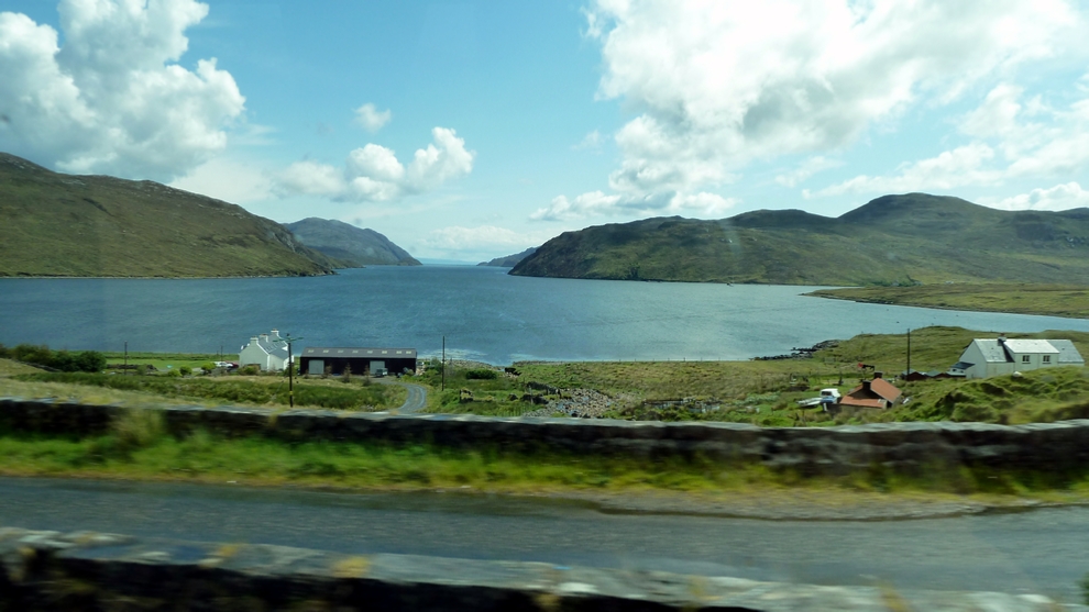 Looking along Loch Erisort out to the Minch