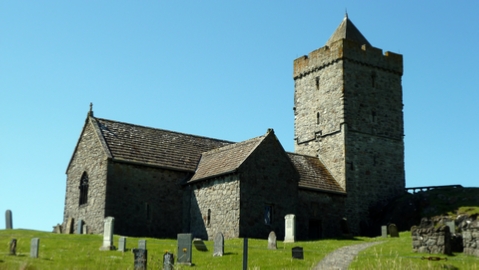 St. Clement’s Church overlooking the sea.