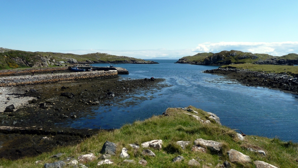 Looking toward the Sound of Harris from the Rodel Hotel