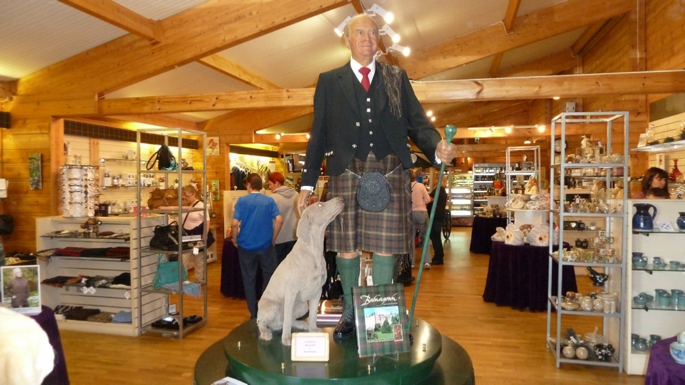 Mohamed Al Fayed in the Gift Shop at Shin Falls