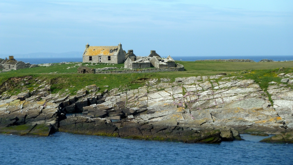 Abandoned houses on the Isle of Swona