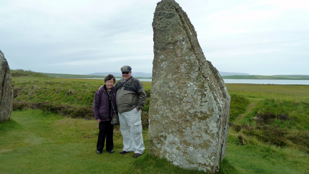 Marilyn Stewart and Me at the Ring of Brodgar