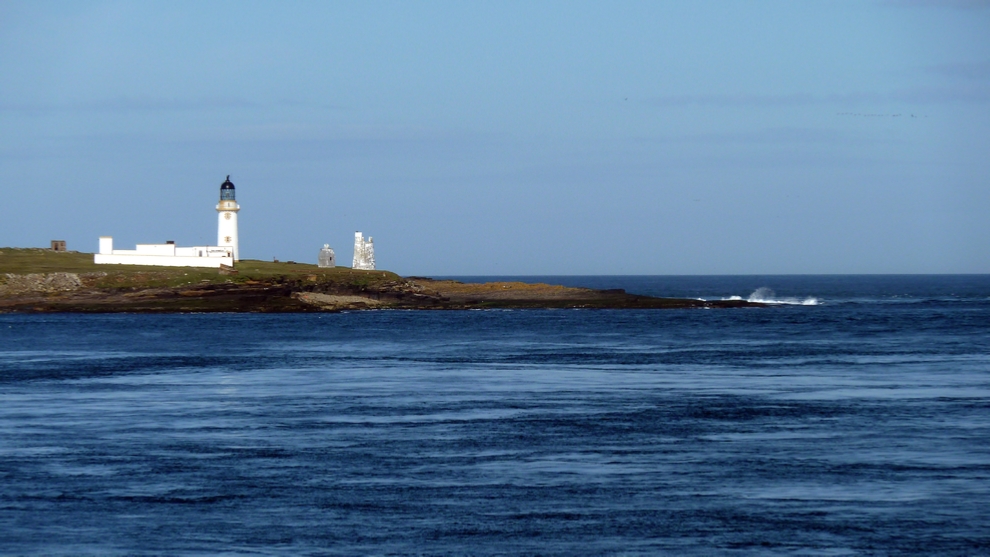 The Swilkie Point Lighthouse on the Island of Stroma