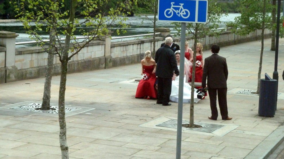 We came upon this bridal party in Perth