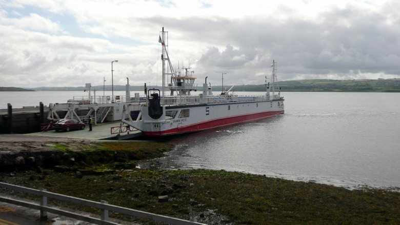 The Talbert Ferry across the River Shannon, Co. Kerry