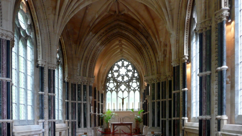 The Gothic Church at Kylemore Abbey