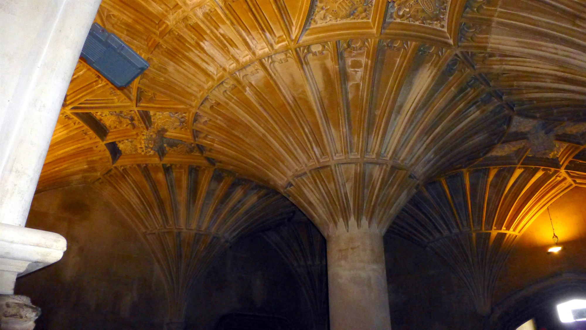 My photography does not do justice to the Vaulted Hall columns.  It's massive size totally overwhelmed my flash.