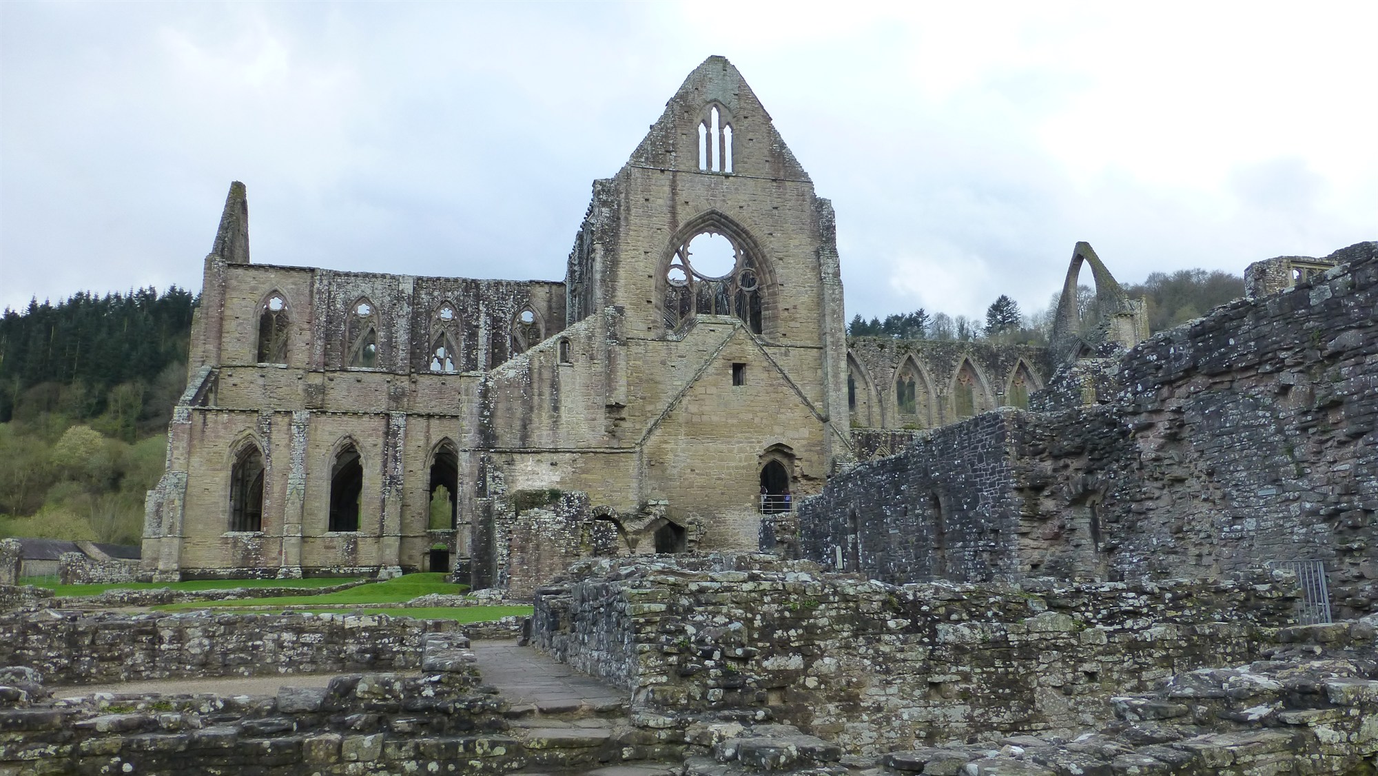 Looking toward the North Transept of Tintern Abbey