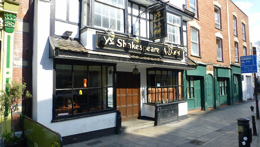 The oldest pub in Bristol - Ye Shakespeare AD1616.