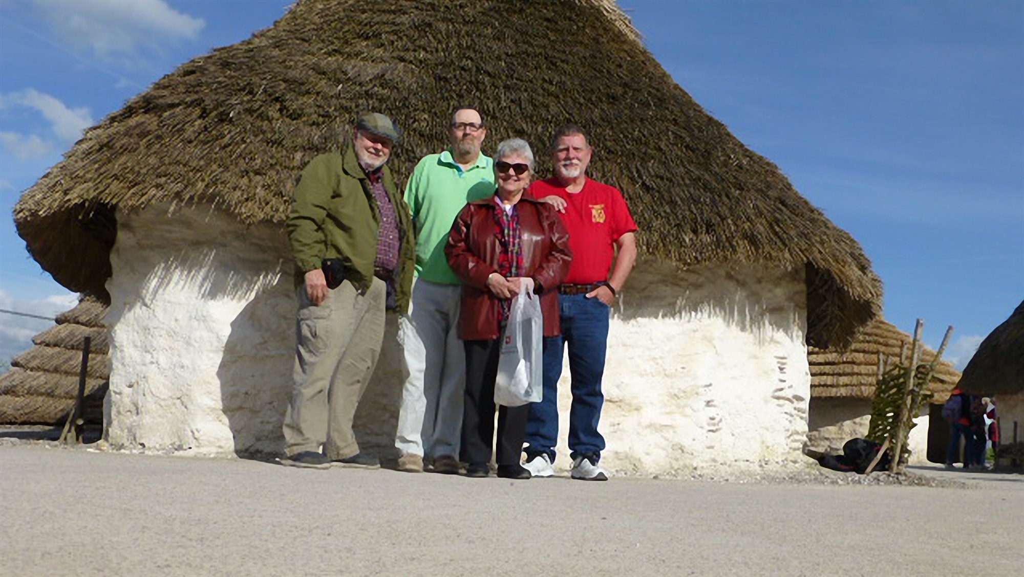 Left to right, George Flew, John Flew, Cissy Flew Nichols & John Flew