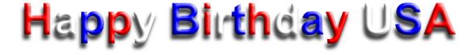 Happy Birthday USA