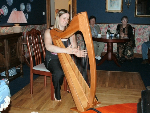 Kathleen Graham and her Celtic Harp