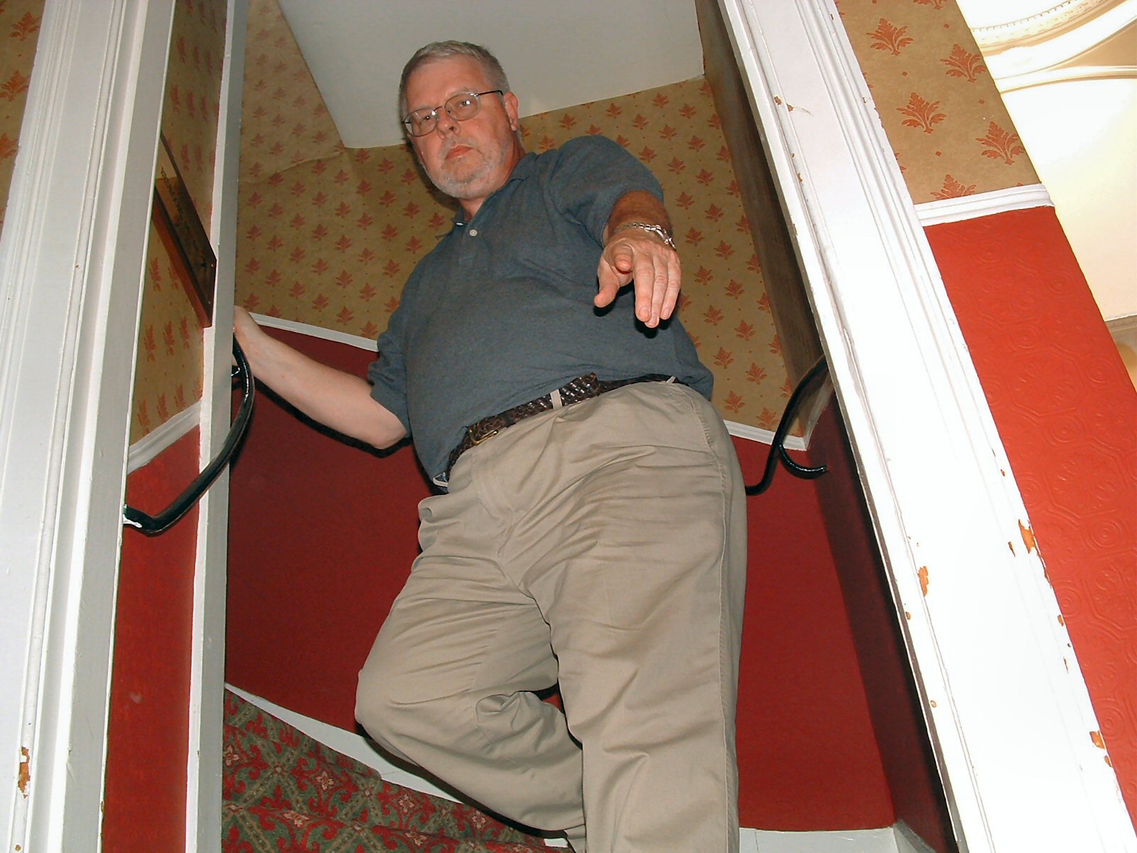 Descending for breakfast from the Tower Room