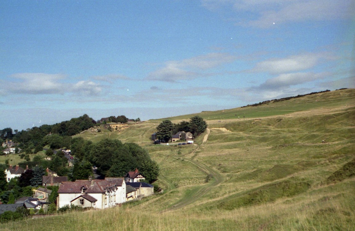 Looking upwards to the crest of Cleeve Cloud.