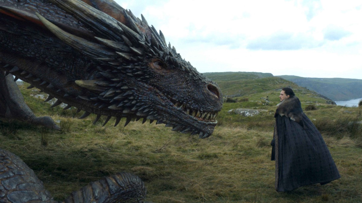 Jon meets Drogon