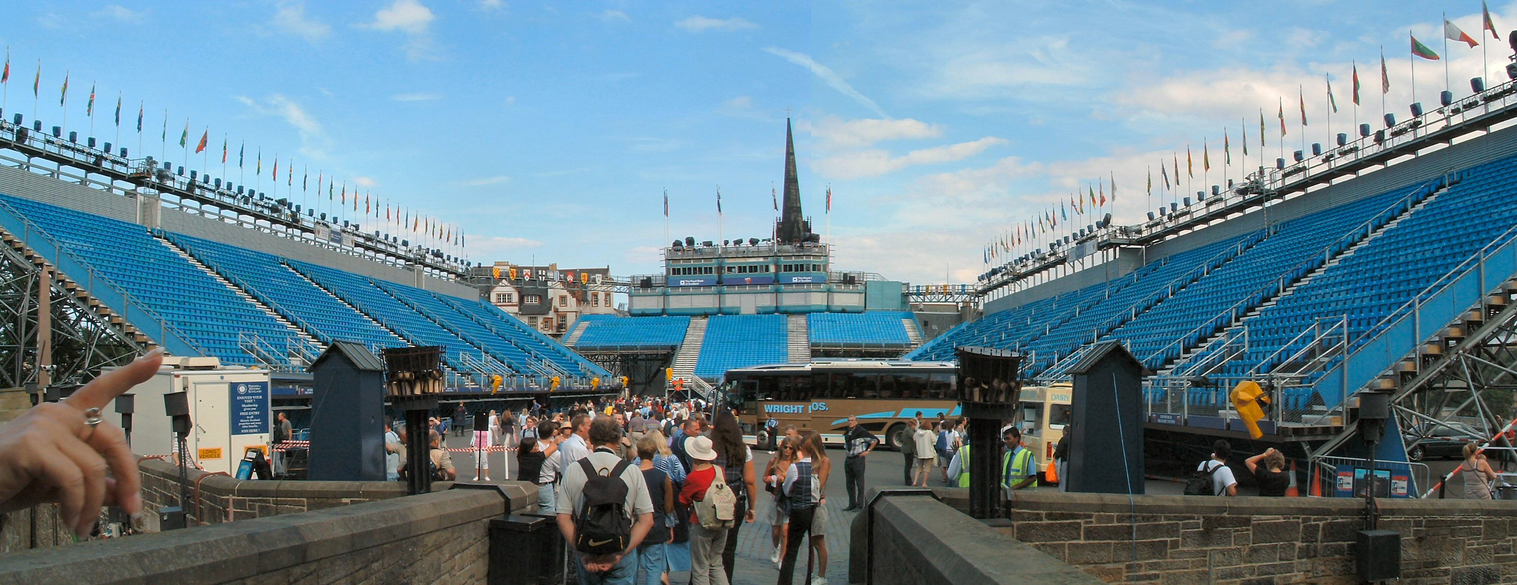 The Esplanade in front of the Castle, site if the Edinburgh Tattoo. (2005)