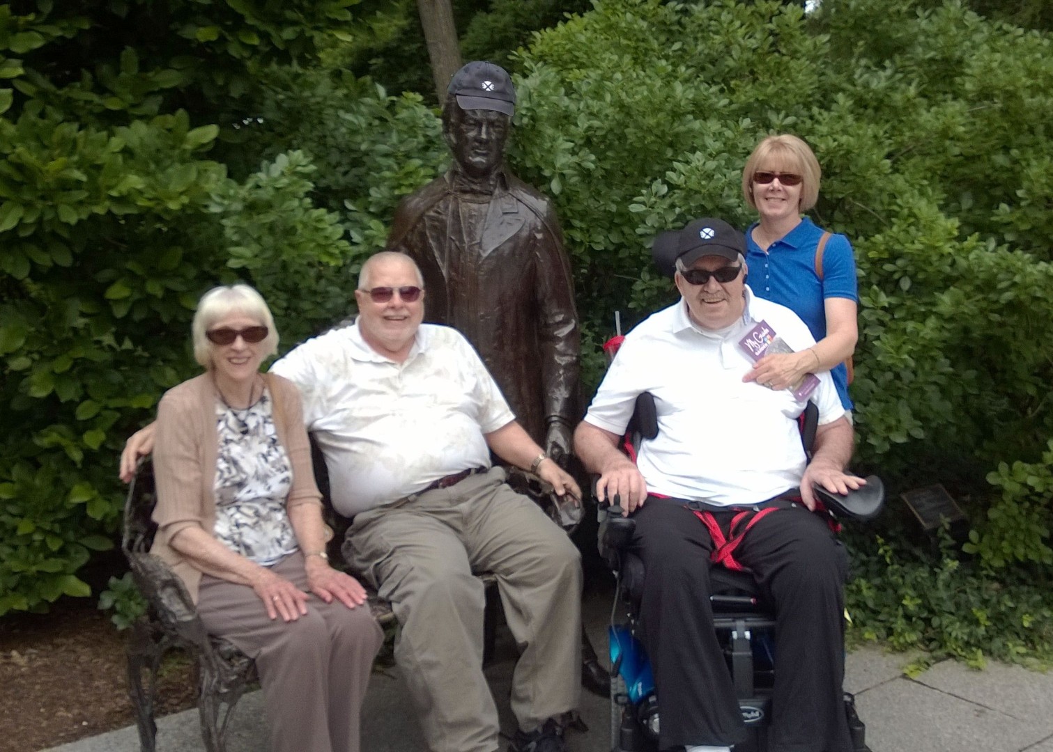 Rev Millie, me, Alex & Linda at the St. Louis Botanical Gardens 2014