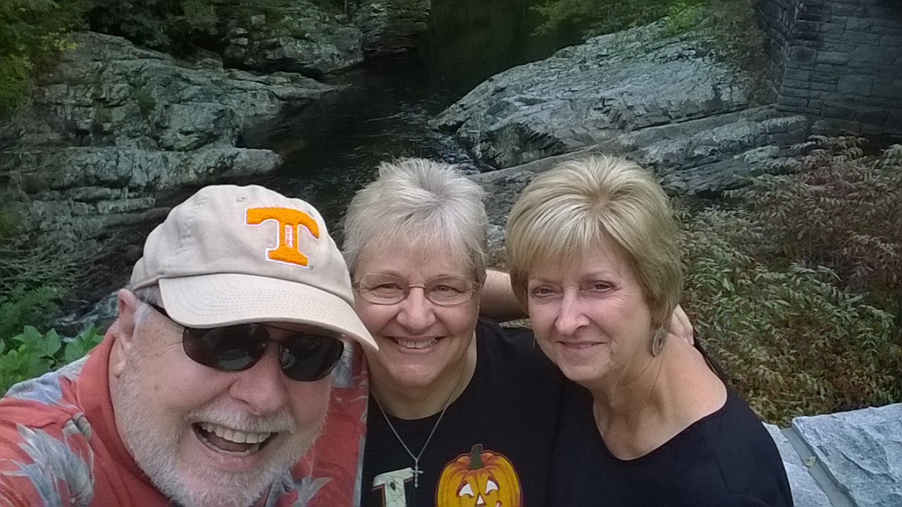 Me with Cissy & Delo at The Sinks in the Smokies in 2014