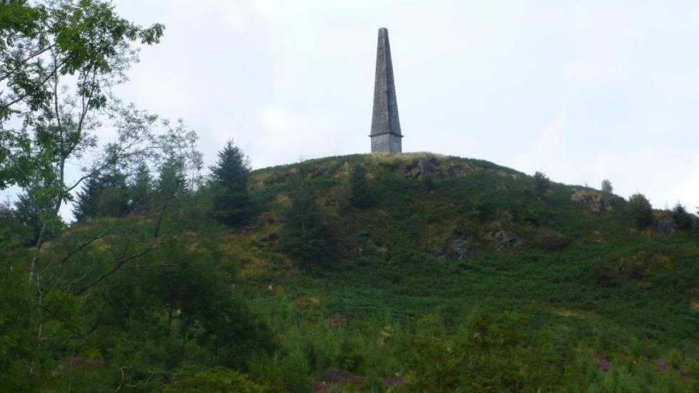 Deep in the Galloway Hills, we found the Murray Monument. It commemorates Alexander Murray, the son of a local shepherd who went on to become the Professor of Oriental Languages at the University of Edinburgh.
