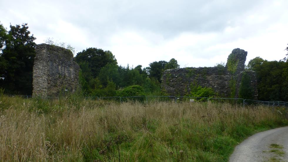 Lochmaben Castle today remains partially demolished. (2022)