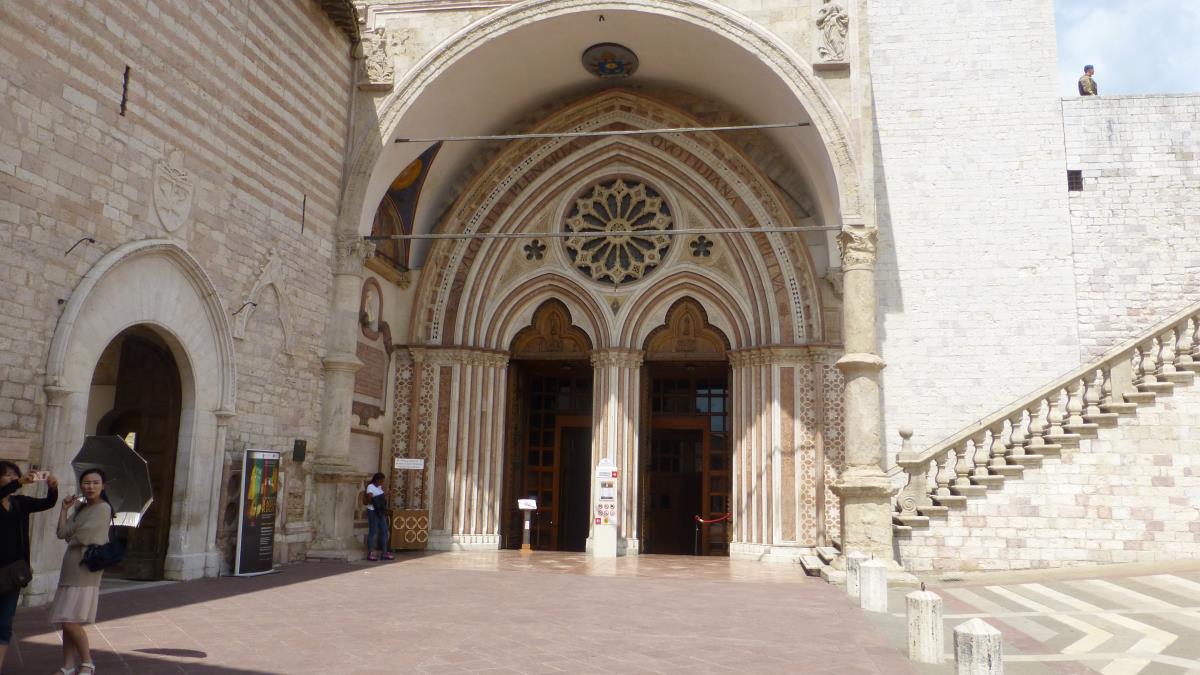 The Entrance to the Basilica of St. Francis