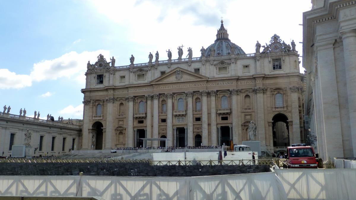 The Vatican Balcony in St. Peter's Basilica